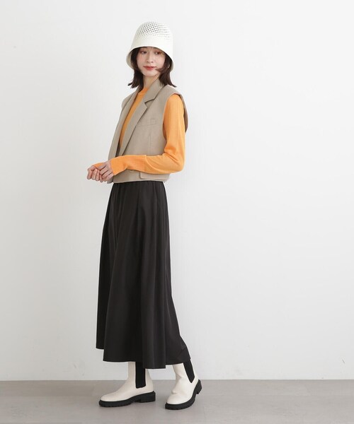 N.（N. Natural Beauty Basic）（エヌエヌナチュラルビューティーベーシック）の「◆ショートテイラージレ（ベスト・レディース・ベージュ/ブラウン・MEDIUM）」の13枚目の写真