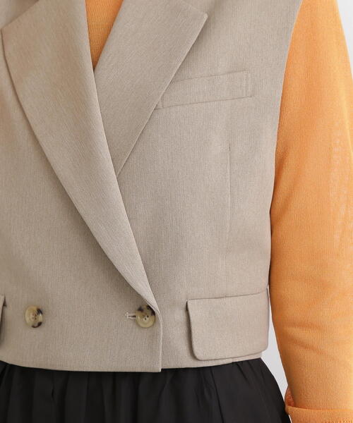 N.（N. Natural Beauty Basic）（エヌエヌナチュラルビューティーベーシック）の「◆ショートテイラージレ（ベスト・レディース・ベージュ/ブラウン・MEDIUM）」の21枚目の写真