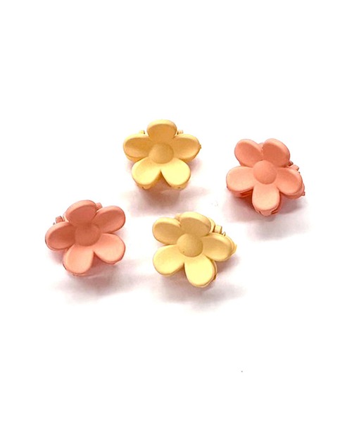 anap mimpi（アナップミンピ）の「4SET フラワー ミニ ヘアクリップ（バレッタ/ヘアクリップ・レディース・ホワイト/オレンジ/ラベンダー・FREE）」の4枚目の写真