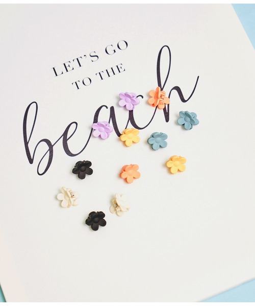 anap mimpi（アナップミンピ）の「4SET フラワー ミニ ヘアクリップ（バレッタ/ヘアクリップ・レディース・ホワイト/オレンジ/ラベンダー・FREE）」の7枚目の写真