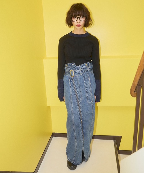 再入荷》マルチウェイデニムジャンパースカート【ELLEgirl/エル