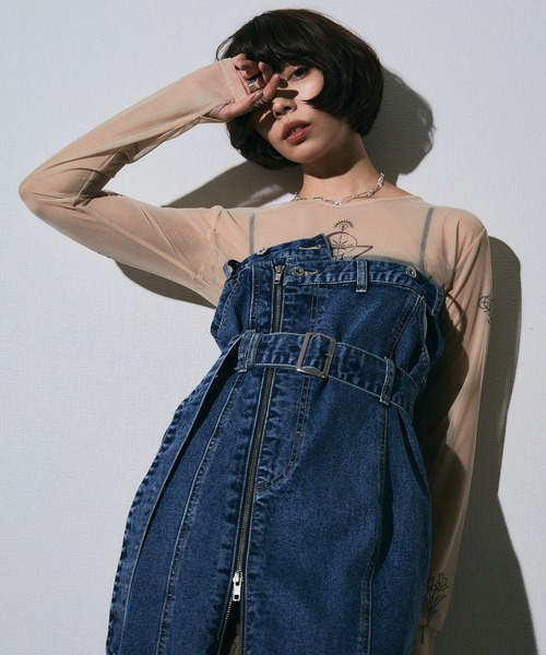 ELLEgirl（エルガール）の「《再入荷》マルチウェイデニム