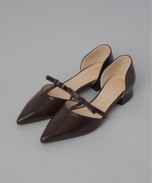 Olu.（オルドット）の「リボンデザインフラットシューズ（パンプス・レディース・ブラック/ブラウン系その他・39/37/35）」の22枚目の写真