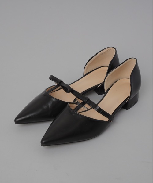 Olu.（オルドット）の「リボンデザインフラットシューズ（パンプス・レディース・ブラック/ブラウン系その他・39/37/35）」の21枚目の写真