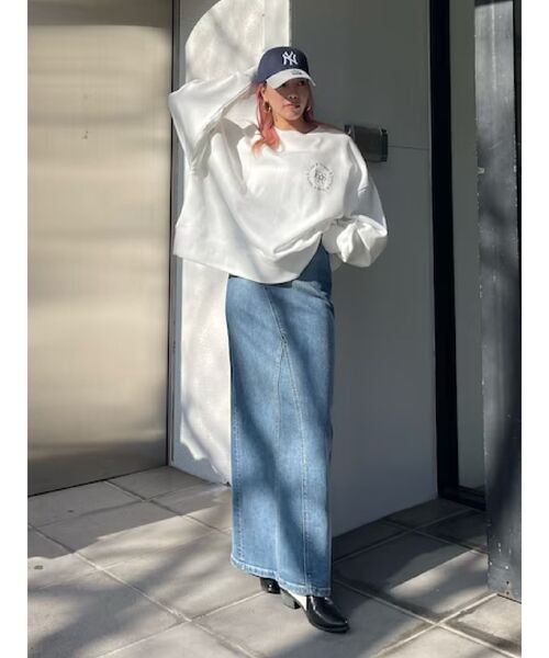 EVRIS（エヴリス）の「ERS CIRCLE GRAPHICスウェットトップス（スウェット・レディース・ブラック/ホワイト/グレー・FREE）」の11枚目の写真