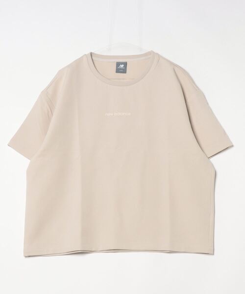 NEW BALANCE(ニューバランス)の「【別注】ニューバランス New Balance THE CITY ウーブンショートスリーブTシャツ 限定コラボ(Tシャツ/カットソー・レディース・サンドグレー/スモークピンク・S/M/L/XL)」の1枚目の写真