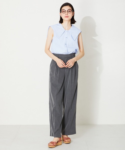 WA ORiental TRaffic（ダブルエーオリエンタルトラフィック）の「クロスウエッジサンダル/42201（サンダル・レディース・ブラック/ベージュ/グレー/ピンク・LL/3L/SS/S/M/L）」の16枚目の写真