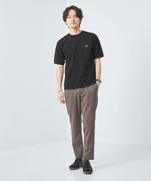 green label relaxing（グリーンレーベルリラクシング）の「【WEB限定】ドライクリーン 半袖 Tシャツ -吸水速乾・抗菌-（Tシャツ/カットソー・メンズ・ブラック/オフホワイト/グレー/ダークグリーン/ベージュ/ネイビー・S/M/L/XL/XXL）」の13枚目の写真