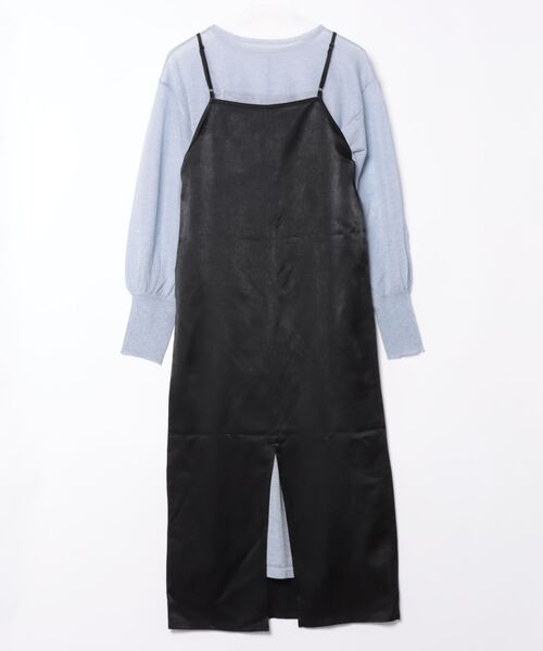 LOWRYS FARM(ローリーズファーム)の「2WAYシアー*サテンワンピース2P 104806(ワンピース・レディース・ブラック/アイボリー/ブルー・FREE)」の8枚目の写真