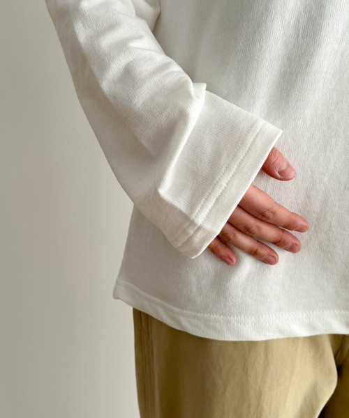 CANAL JEAN（キャナルジーン）の「El mar　カラーミニ裏毛ロンT（Tシャツ/カットソー・レディース・ネイビー/イエロー/オレンジ/ホワイト・ONE SIZE）」の16枚目の写真