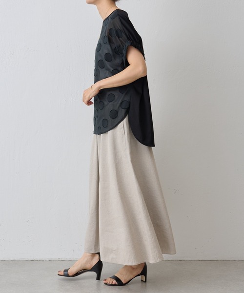 BEARDSLEY（ビアズリー）の「ドットジャガードプルオーバー（シャツ/ブラウス・レディース・ブラック・FREE）」の17枚目の写真