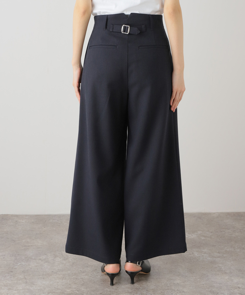 新品タグ付きSpick & Span ホワイト36ハイウェスト　ワイドパンツ Spick & Span（スピックアンドスパン）の「ワイドタックパンツ