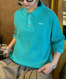 GEVACO | 【UNISEX】【GEVACO / ゲバコ】透かし編みニットポロ(ポロシャツ)