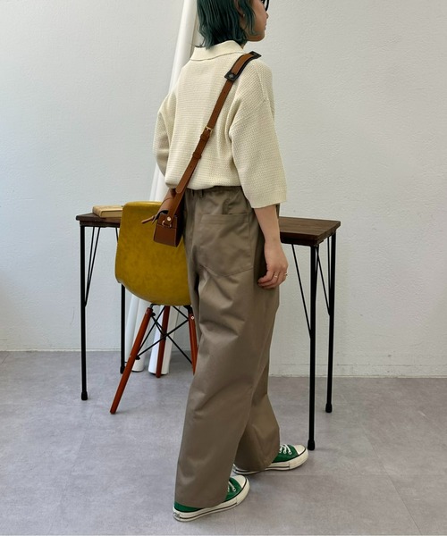 GEVACO(ゲバコ)の「【UNISEX】【GEVACO / ゲバコ】透かし編みニットポロ(ポロシャツ・メンズ・ネイビー/アイボリー/ミント・SMALL/MEDIUM/LARGE)」の20枚目の写真