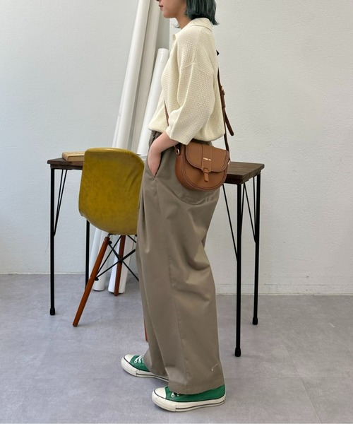 GEVACO(ゲバコ)の「【UNISEX】【GEVACO / ゲバコ】透かし編みニットポロ(ポロシャツ・メンズ・ネイビー/アイボリー/ミント・SMALL/MEDIUM/LARGE)」の21枚目の写真