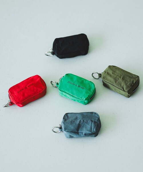 B:MING by BEAMS（ビーミングバイビームス）の「スクエア ポーチS（ポーチ・メンズ・ブラック/レッド/グリーン/ブルー系その他/カーキ・ONE SIZE）」の6枚目の写真