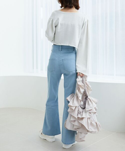 MAJESTIC LEGON(マジェスティックレゴン)の「レディラメニットカーデ(カーディガン/ボレロ・レディース・アイボリー/ピンクベージュ/ライトグレー・MEDIUM)」の6枚目の写真