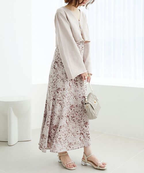 MAJESTIC LEGON(マジェスティックレゴン)の「レディラメニットカーデ(カーディガン/ボレロ・レディース・アイボリー/ピンクベージュ/ライトグレー・MEDIUM)」の20枚目の写真