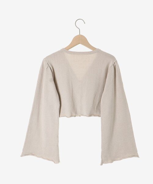 MAJESTIC LEGON(マジェスティックレゴン)の「レディラメニットカーデ(カーディガン/ボレロ・レディース・アイボリー/ピンクベージュ/ライトグレー・MEDIUM)」の17枚目の写真