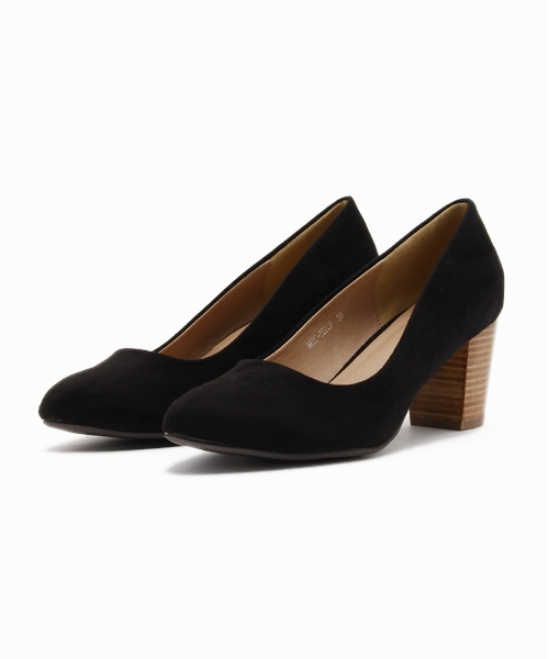 CIAOPANIC（チャオパニック）の「【Ciaopanic】　スウェードタッチパンプス（パンプス・レディース・ブラック/ネイビー/ベージュ・36/37/38）」の2枚目の写真