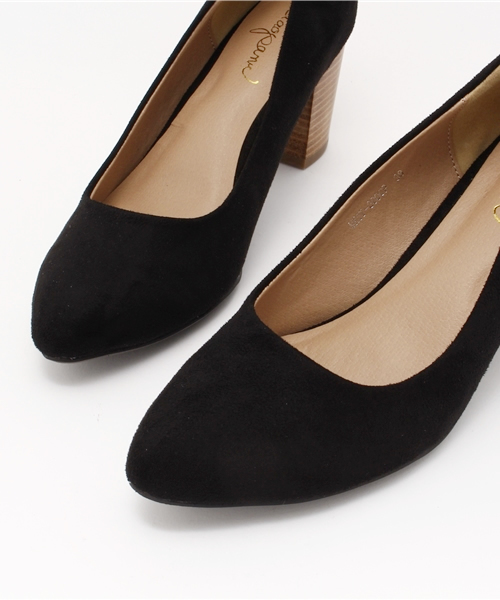 CIAOPANIC（チャオパニック）の「【Ciaopanic】　スウェードタッチパンプス（パンプス・レディース・ブラック/ネイビー/ベージュ・36/37/38）」の4枚目の写真