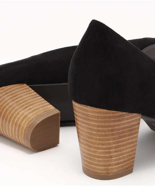 CIAOPANIC（チャオパニック）の「【Ciaopanic】　スウェードタッチパンプス（パンプス・レディース・ブラック/ネイビー/ベージュ・36/37/38）」の7枚目の写真