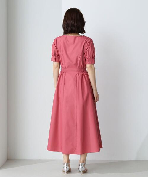 NATURAL BEAUTY BASIC(ナチュラルビューティーベーシック)の「◇ハートネックシャツワンピース(シャツワンピース・レディース・ネイビー/ピンク/ライトグリーン・SMALL/MEDIUM)」の12枚目の写真