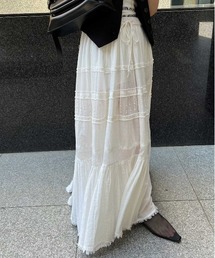 Ameri | MEDI INDIA COTTON TIERED SKIRT(スカート)