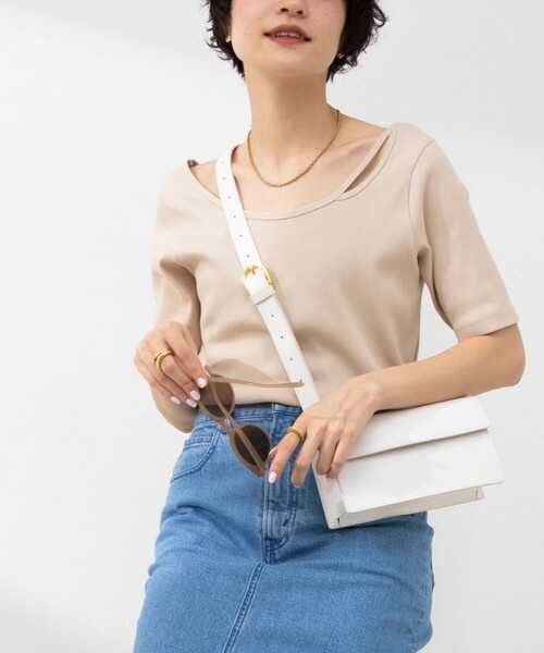 Rie Miller（リエミラー）の「2WAYニュアンスカットリブハーフ