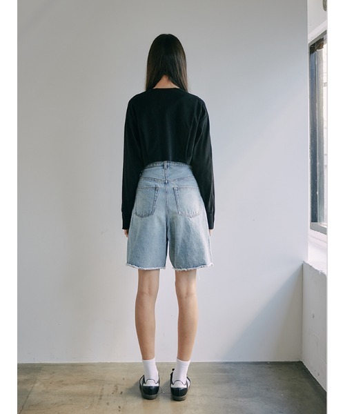 CHAROL（シャロル）の「クラッシュハーフデニム（デニムパンツ・レディース・ブルー/ライトブルー・S/M）」の19枚目の写真