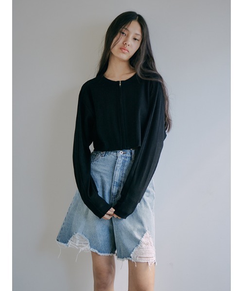 CHAROL（シャロル）の「クラッシュハーフデニム（デニムパンツ・レディース・ブルー/ライトブルー・S/M）」の20枚目の写真