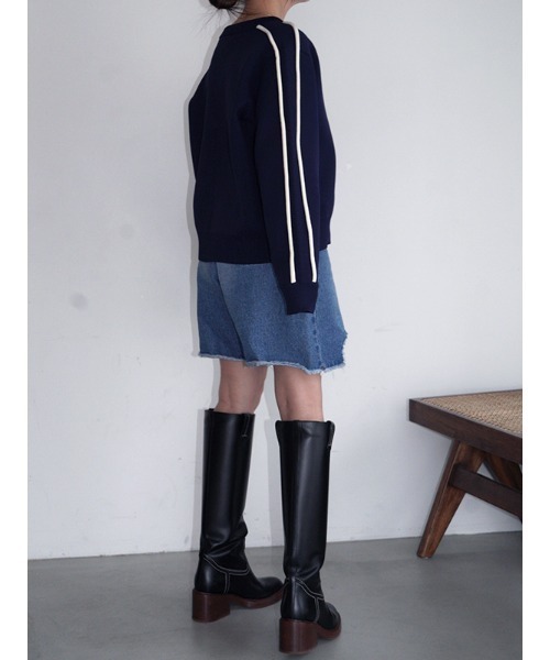 CHAROL（シャロル）の「クラッシュハーフデニム（デニムパンツ・レディース・ブルー/ライトブルー・S/M）」の14枚目の写真