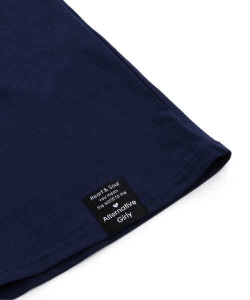 algy（アルジー）の「【接触冷感・吸水速乾】ラインリブオーロラロゴワンピ（ワンピース・キッズ・ネイビー/オフホワイト/ブラック・XX-SMALL/X-SMALL/SMALL/MEDIUM）」の14枚目の写真