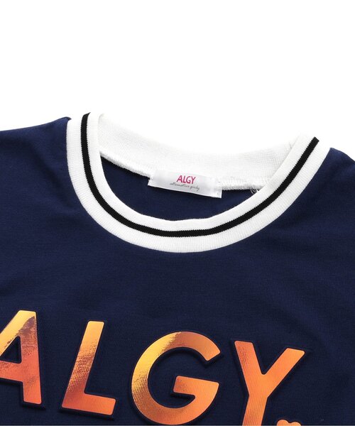 algy（アルジー）の「【接触冷感・吸水速乾】ラインリブオーロラロゴワンピ（ワンピース・キッズ・ネイビー/オフホワイト/ブラック・XX-SMALL/X-SMALL/SMALL/MEDIUM）」の21枚目の写真