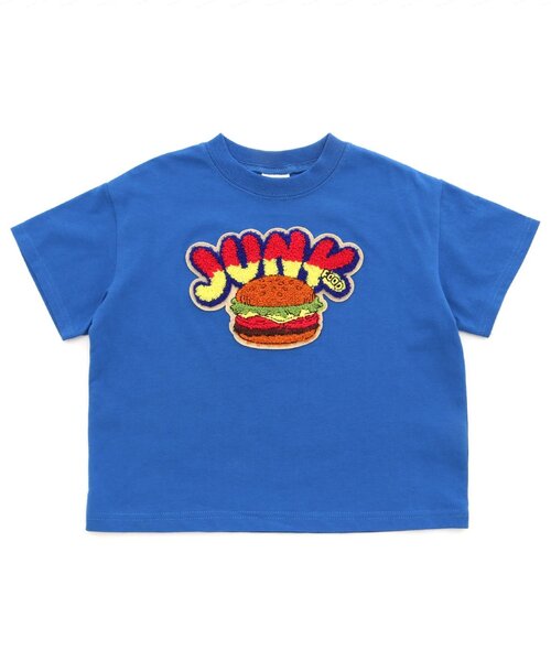 BREEZE（ブリーズ）の「【リンク】ロゴサガラワッペンTシャツ_一部WEB限定サイズ（Tシャツ/カットソー・キッズ・グリーン/ブルー/イエロー/パープル/レッド/ピンク・100/150/140/130/120/110/90/80）」の7枚目の写真
