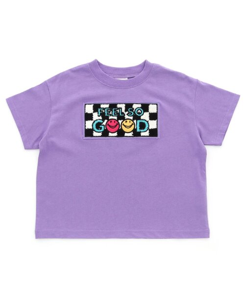 BREEZE（ブリーズ）の「【リンク】ロゴサガラワッペンTシャツ_一部WEB限定サイズ（Tシャツ/カットソー・キッズ・グリーン/ブルー/イエロー/パープル/レッド/ピンク・100/150/140/130/120/110/90/80）」の9枚目の写真
