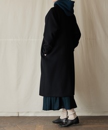 suzuki takayuki ブラック チェスターコート suzuki takayuki スズキタカユキ stand-fall-collar coatⅠ[A252