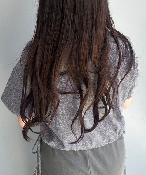 OLIVE des OLIVE（オリーブデオリーブ）の「カラフルTシャツ（Tシャツ/カットソー・レディース・サックスブルー/オフホワイト/チャコールグレー/サーモンピンク/オートミール/ミント/ラベンダー/スミクロ・FREE）」の22枚目の写真