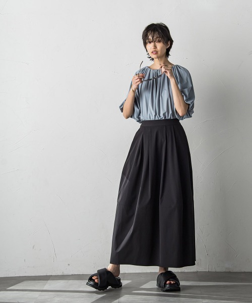 MAYSON GREY(メイソングレイ)の「2WAYボリュームプルオーバー≪洗濯機で洗える≫(Tシャツ/カットソー・レディース・ブルー/オフホワイト/ベージュ・M)」の16枚目の写真