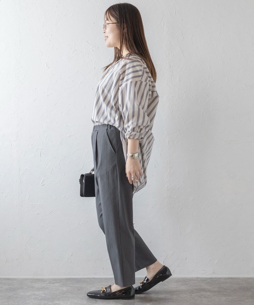 Bonjour Sagan(ボンジュールサガン)の「ハイストレッチパンツ(その他パンツ・レディース・チャコールグレー/ブラック/ベージュ・L/M)」の19枚目の写真
