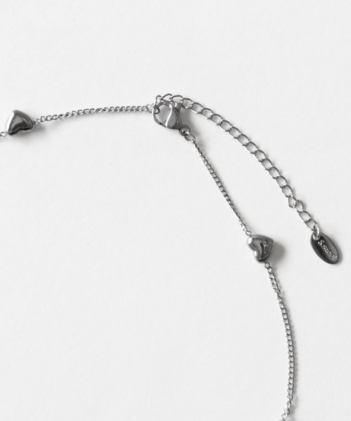 me+em select（ミームセレクト）の「ミニマルハートチェーンチョーカーネックレス ／ MINIMAL HEART CHAIN CHOKER NECKLACE（ネックレス・レディース・シルバー・FREE）」の20枚目の写真