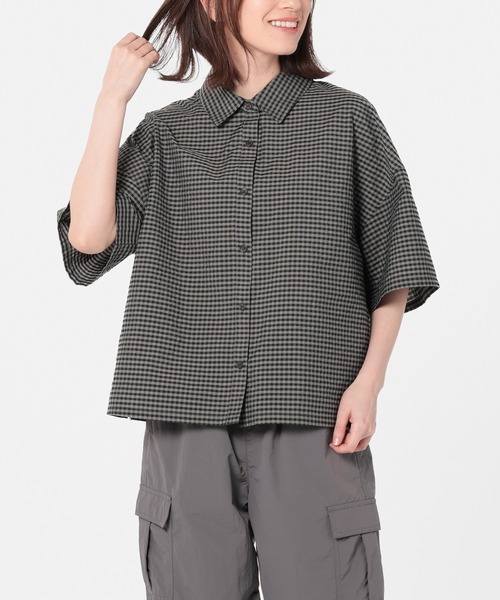 Honeys（ハニーズ）の「ゆるシャツ（シャツ/ブラウス・レディース・グレー系その他/オレンジ系その他/カーキ系/ホワイト系その他・L/M/S）」の3枚目の写真