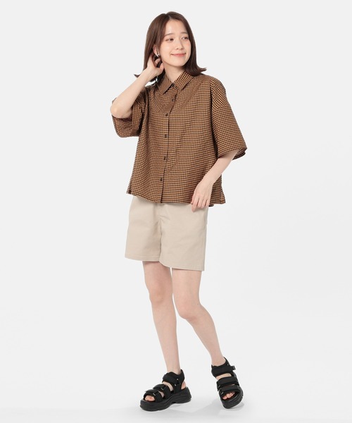 Honeys（ハニーズ）の「ゆるシャツ（シャツ/ブラウス・レディース・グレー系その他/オレンジ系その他/カーキ系/ホワイト系その他・L/M/S）」の13枚目の写真