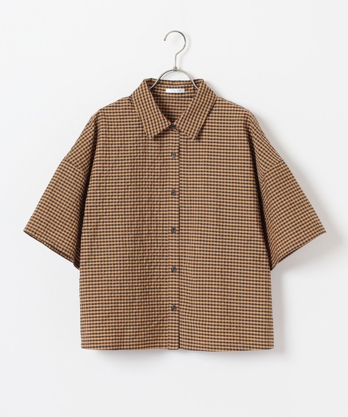 Honeys（ハニーズ）の「ゆるシャツ（シャツ/ブラウス・レディース・グレー系その他/オレンジ系その他/カーキ系/ホワイト系その他・L/M/S）」の21枚目の写真