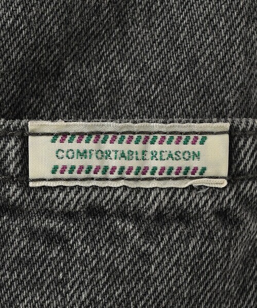 COMFORTABLE REASON(コンフォータブルリーズン)の「<COMFORTABLE REASON>ロデオ スラックス ブラック(デニムパンツ・メンズ・ブラック・FREE)」の5枚目の写真