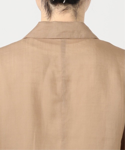 SLOBE IENA スローブイエナ　ラミージョーゼットジャケット　ベージュ SLOBE IENA｜ラミージョーゼットジャケット | Rakuten Fashion