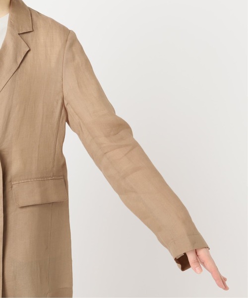 SLOBE IENA（スローブイエナ）の「《追加》ラミージョーゼットジャケット（テーラードジャケット・レディース・ブラック/ホワイト/ベージュ・FREE）」の18枚目の写真