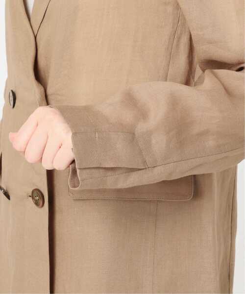 SLOBE IENA（スローブイエナ）の「《追加》ラミージョーゼットジャケット（テーラードジャケット・レディース・ブラック/ホワイト/ベージュ・FREE）」の17枚目の写真