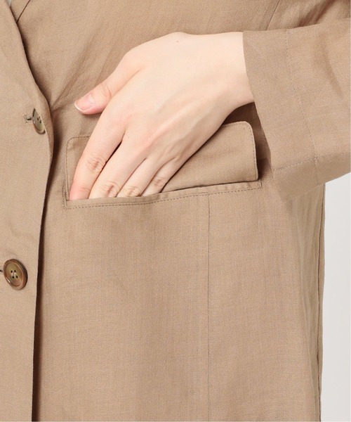 SLOBE IENA（スローブイエナ）の「《追加》ラミージョーゼットジャケット（テーラードジャケット・レディース・ブラック/ホワイト/ベージュ・FREE）」の14枚目の写真