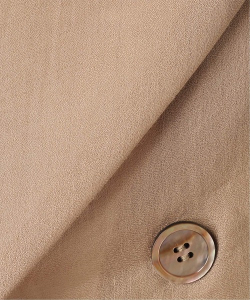 SLOBE IENA（スローブイエナ）の「《追加》ラミージョーゼットジャケット（テーラードジャケット・レディース・ブラック/ホワイト/ベージュ・FREE）」の10枚目の写真